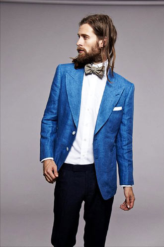 青いジャケットを使用したパーティ向けコーディネート メンズ Italy Web